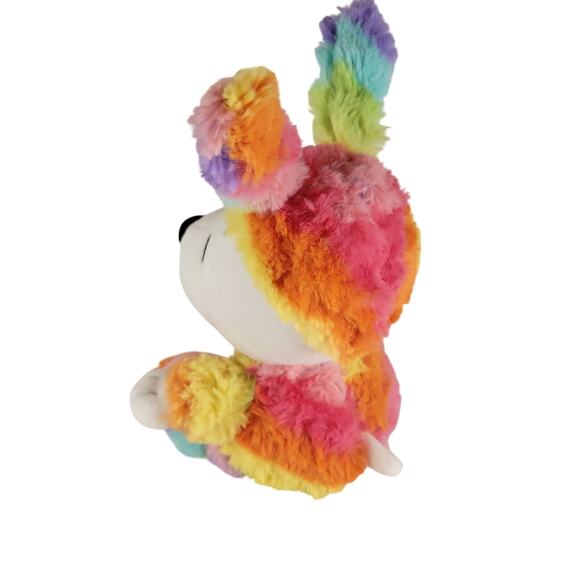 Peanuts Snoopy Plush 9" Bunny Ears Rainbow Suit Easter Stuffed Toy Hallmark 2018 - Picture 15 of 15